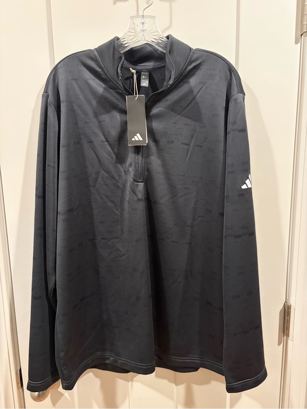 adidas Men’s Black Half-Zip Performance Pullover